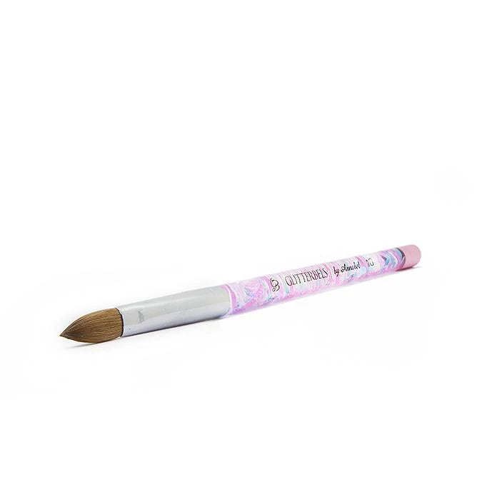 Pinched Pastel Glitter Acrylic Brush Size 10
