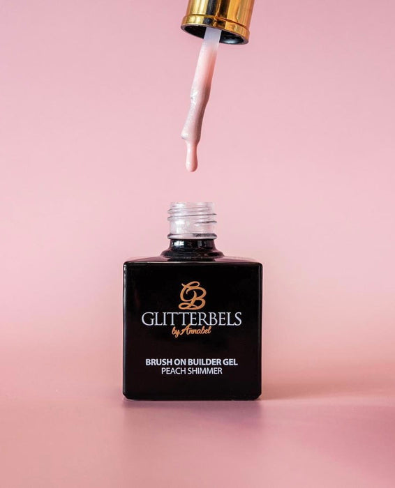 Brush on Builder gel - Peach Shimmer