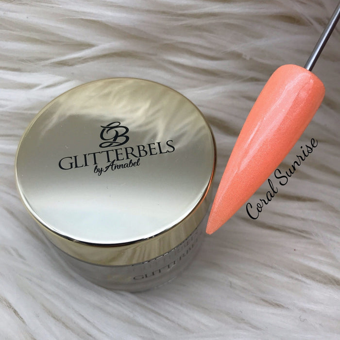 Coral Sunrise Glitterbels Coloured Acrylic Powder