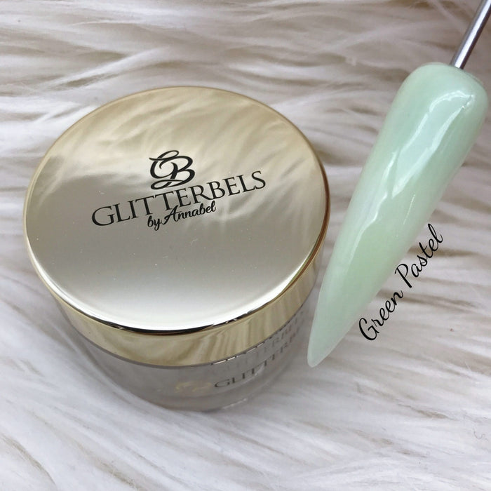 Green Pastel Glitterbels Coloured Acrylic Powder