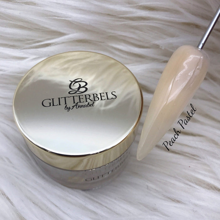 Peach Pastel Glitterbels Coloured Acrylic Powder