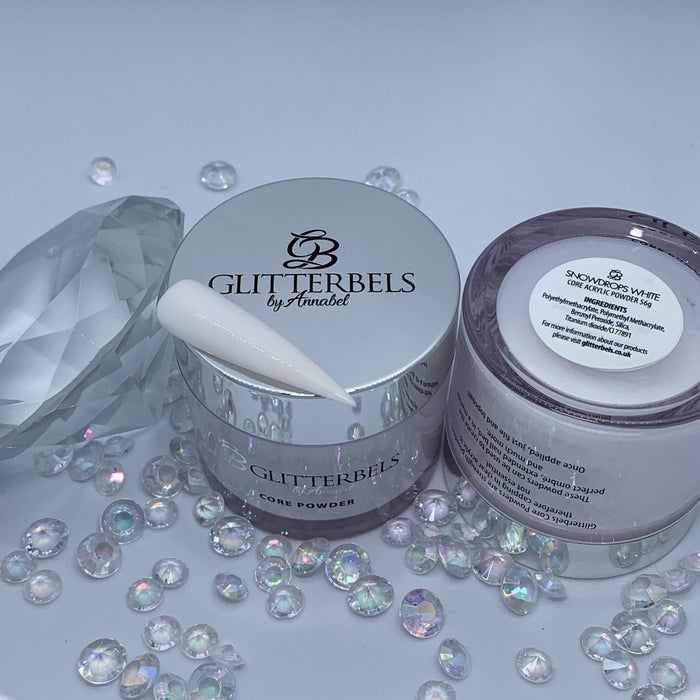 Glitterbels Core Powder Snowdrops White