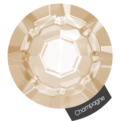 Halo Champagne Crystals Size 2