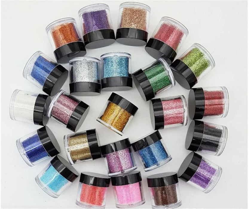 Individual 10gram Fine Glitter Powder Pots 24 to choose from.