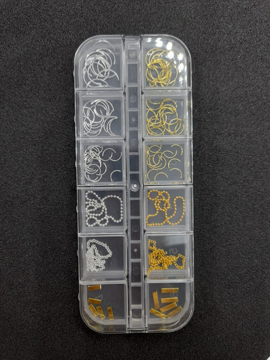 Nail Art Gem Tray - metallic accessories